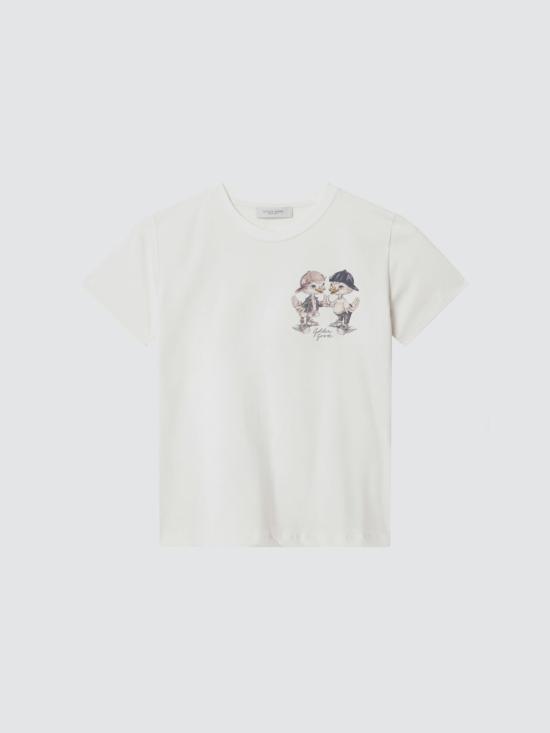26SS [키즈] 골든구스 티셔츠 GKP02441P002432 11560 White