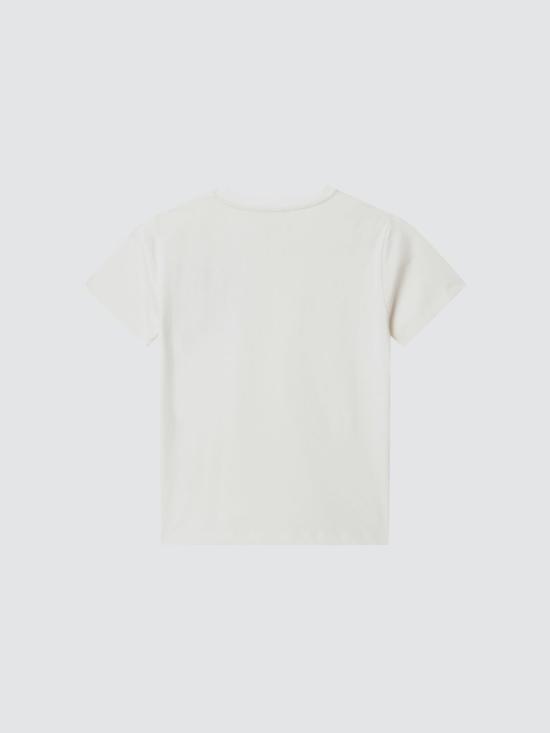 26SS [키즈] 골든구스 티셔츠 GKP02441P002432 11560 White - GOLDEN GOOSE