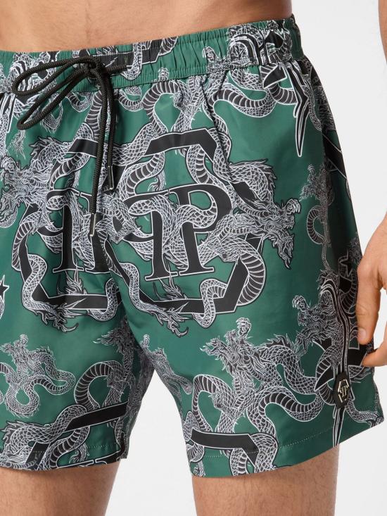 26SS 필립 플레인 스윔팬츠 SAECMMT0379PNY002N 05 Green - PHILIPP PLEIN