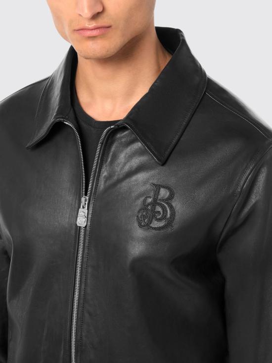26SS 빌리어네어 가죽 자켓 IAECMLB1960BLE001N 02 Black - BILLIONAIRE