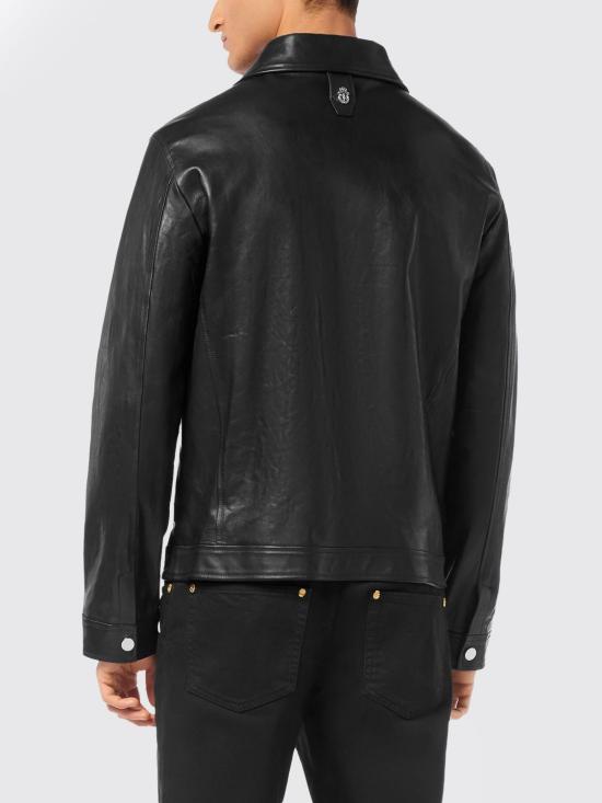 26SS 빌리어네어 가죽 자켓 IAECMLB1960BLE001N 02 Black - BILLIONAIRE