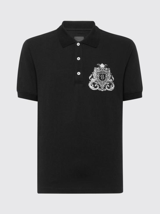 26SS 빌리어네어 폴로 티셔츠 IAECMRK0103BTE032N 02 Black - BILLIONAIRE