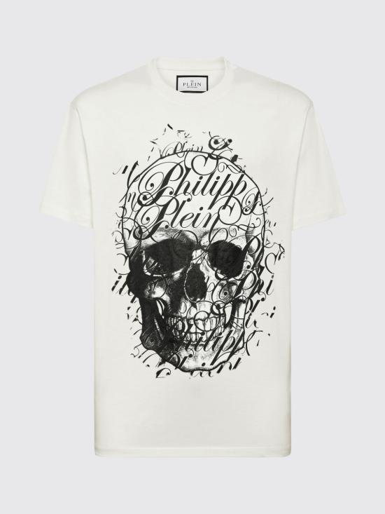 26SS 필립 플레인 반팔 티셔츠 PAECMTK8254PJY002N 01OF White 1 - PHILIPP PLEIN