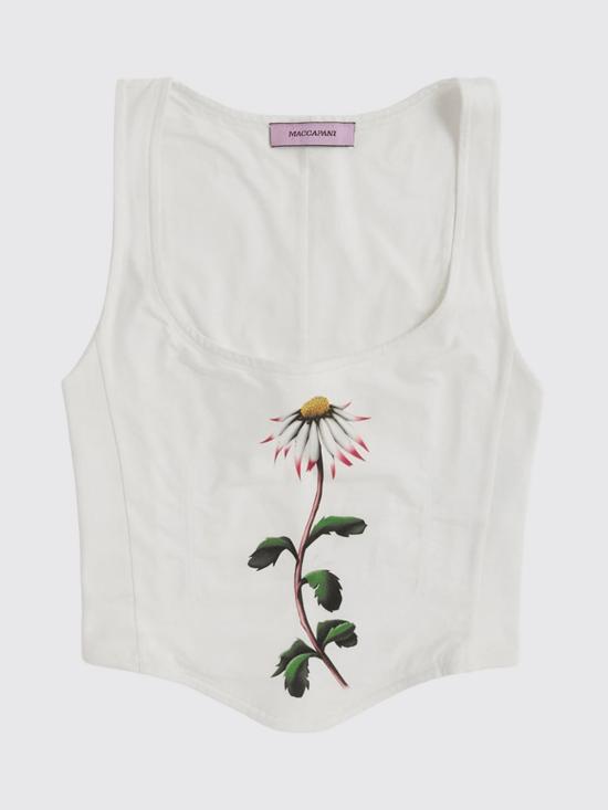 26SS 마카파니 민소매 티셔츠 25EM2M0T10040811103 White - MACCAPANI