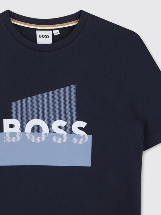 26SS [키즈] 보스 티셔츠 J52978 849 Blue - BOSS
