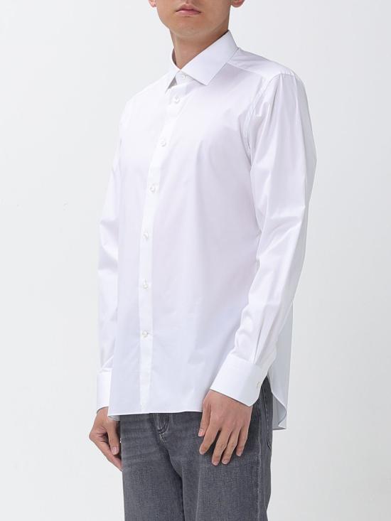 26SS 에르메네질도제냐 긴팔 셔츠 304100A39MS0JI 100 White - ERMENEGILDO ZEGNA