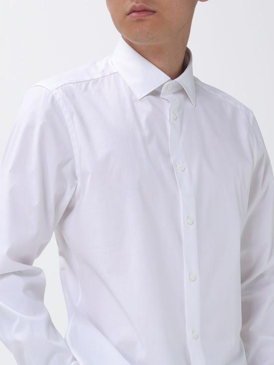 26SS 에르메네질도제냐 긴팔 셔츠 304100A39MS0JI 100 White - ERMENEGILDO ZEGNA