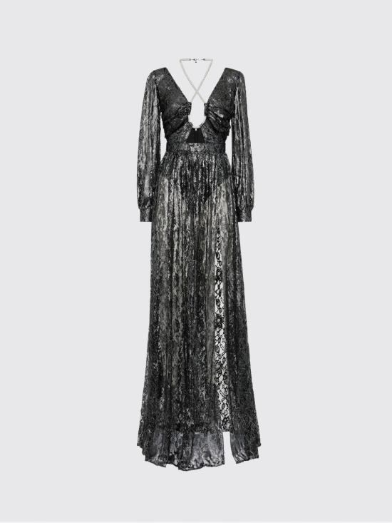 26SS 필립 플레인 롱 원피스 AADCWRG3060PTE003N 02 Black - PHILIPP PLEIN