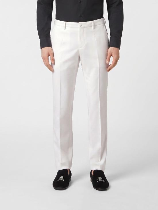 26SS 필립 플레인 수트 팬츠 FACCMRT1300PTE076N 01 White