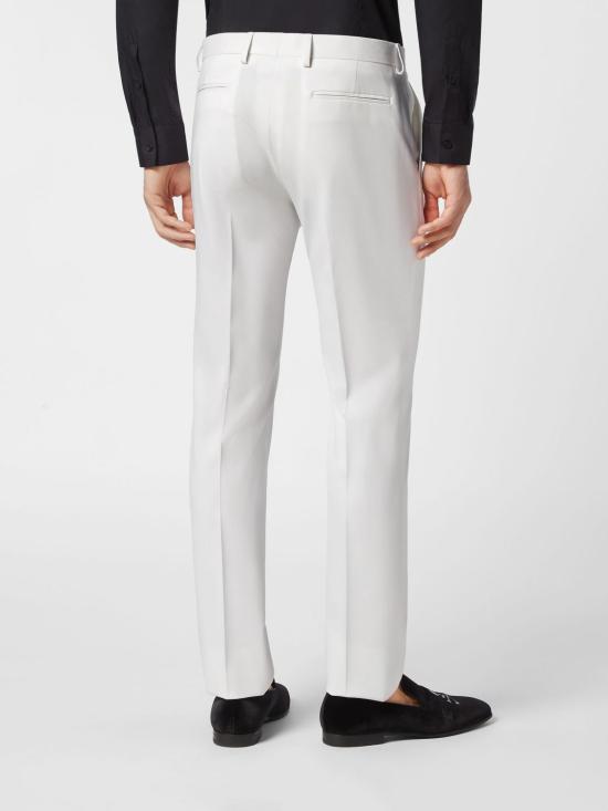 26SS 필립 플레인 수트 팬츠 FACCMRT1300PTE076N 01 White - PHILIPP PLEIN