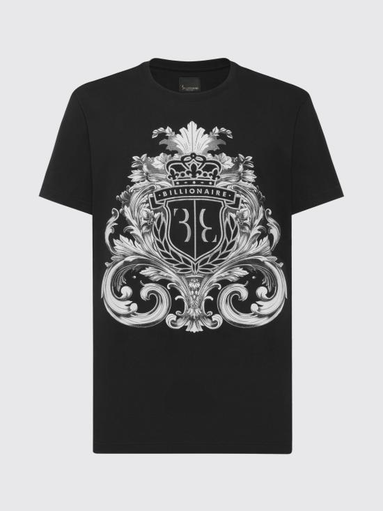 26SS 빌리어네어 반팔 티셔츠 IAECMTK8310BTE014N 02 Black - BILLIONAIRE