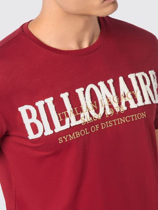 26SS 빌리어네어 반팔 티셔츠 BAECMTK8188BTE014N 35 Amaranth - BILLIONAIRE