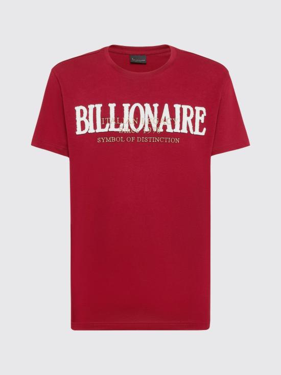 26SS 빌리어네어 반팔 티셔츠 BAECMTK8188BTE014N 35 Amaranth - BILLIONAIRE