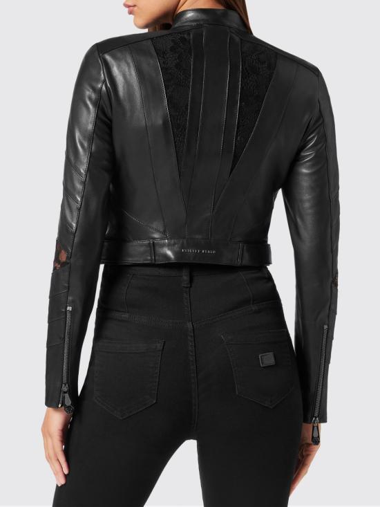 26SS 필립 플레인 바이커 자켓 SADCWLB1046PLE010N 02 Black - PHILIPP PLEIN