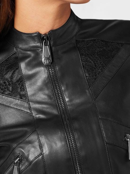 26SS 필립 플레인 바이커 자켓 SADCWLB1046PLE010N 02 Black - PHILIPP PLEIN