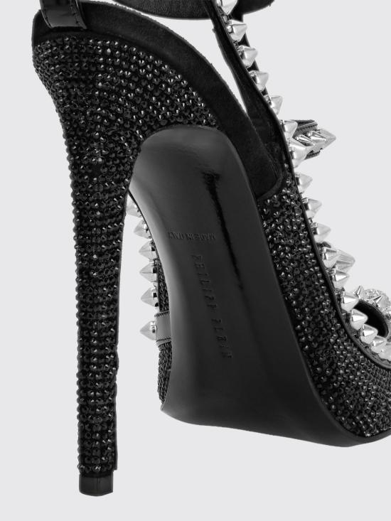 26SS 필립 플레인 힐/펌프스 SAESWSA0730PLE010N 02 Black - PHILIPP PLEIN