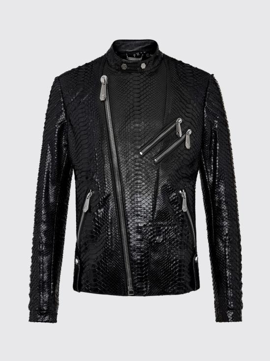 26SS 필립 플레인 바이커 자켓 S19CMLB0701PLE029P 02 Black - PHILIPP PLEIN