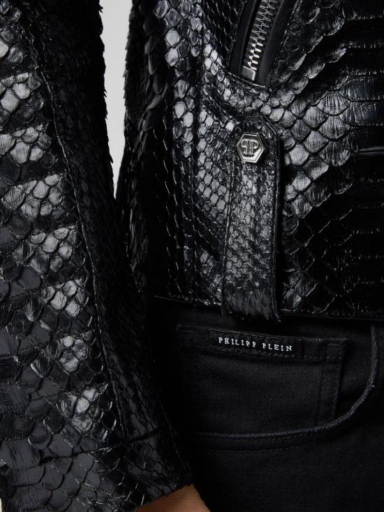 26SS 필립 플레인 바이커 자켓 S19CMLB0701PLE029P 02 Black - PHILIPP PLEIN