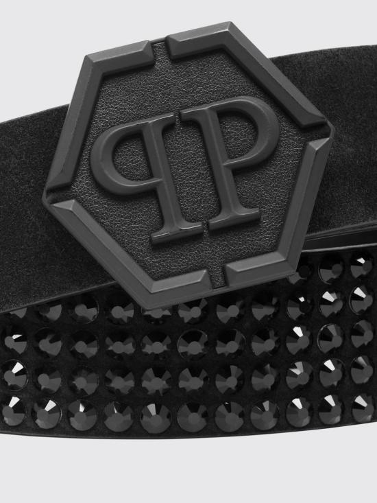 26SS 필립 플레인 가죽 벨트 FACAMVA0843PLE009N 02 Black - PHILIPP PLEIN