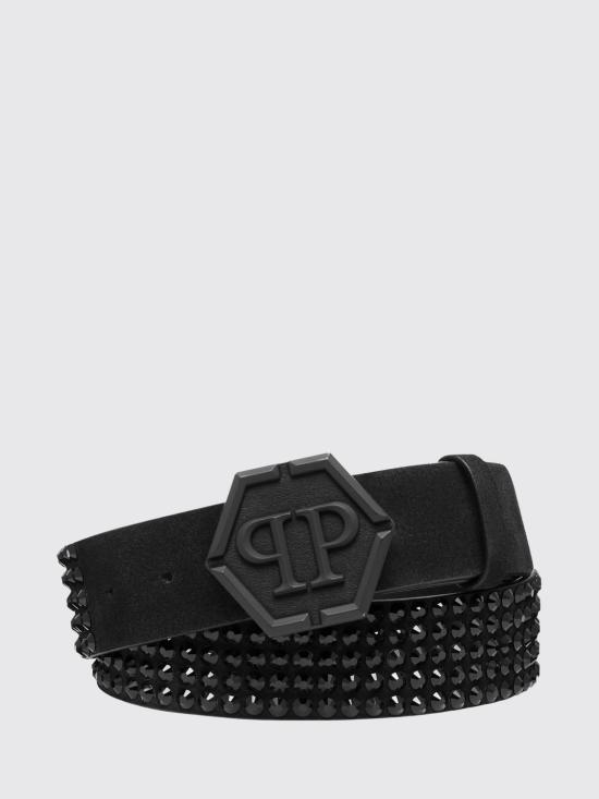 26SS 필립 플레인 가죽 벨트 FACAMVA0843PLE009N 02 Black