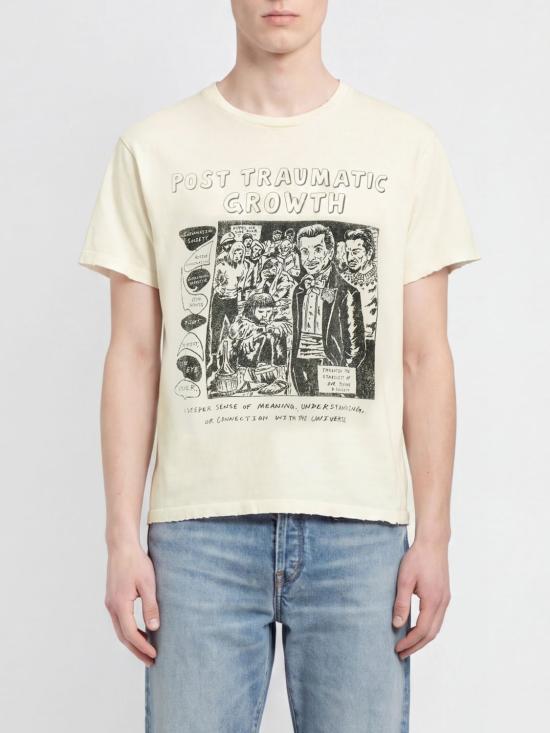 26SS 갤러리 디파트먼트 포스트 그래픽 티셔츠 TOP008 LIGHTARCHIVALWHITE Beige