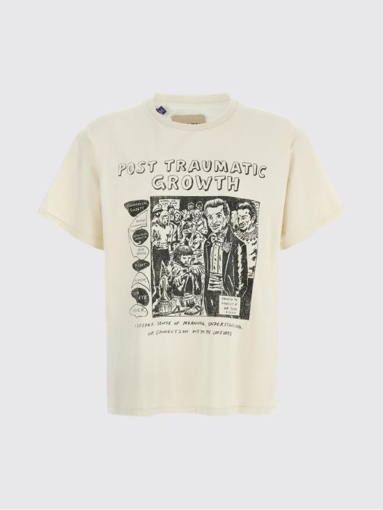 26SS 갤러리 디파트먼트 포스트 그래픽 티셔츠 TOP008 LIGHTARCHIVALWHITE Beige - GALLERY DEPT