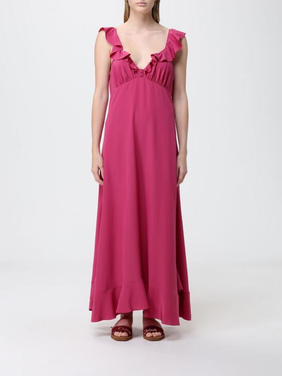 26SS 끌로에 롱 원피스 CH26SRO69005 633 Violet
