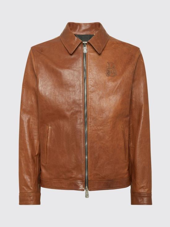 26SS 빌리어네어 가죽 자켓 IAECMLB1960BLE001N 04 Brown - BILLIONAIRE
