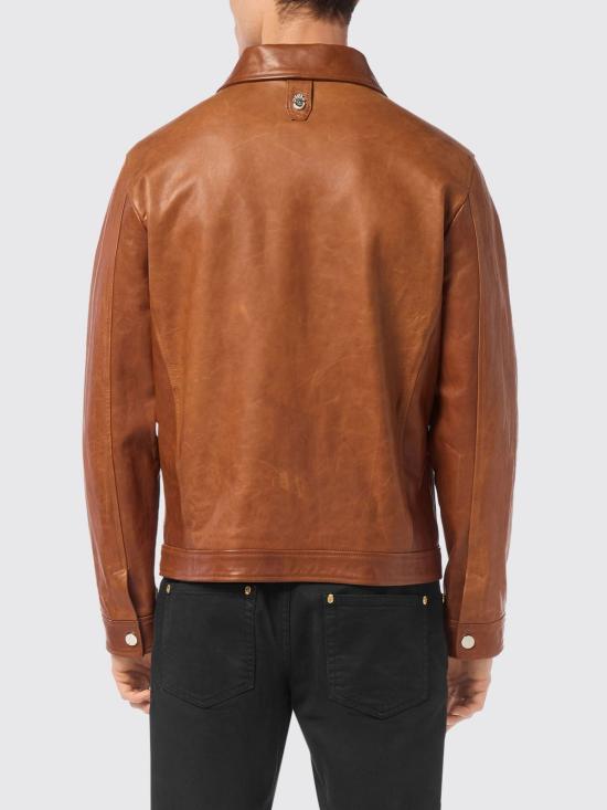 26SS 빌리어네어 가죽 자켓 IAECMLB1960BLE001N 04 Brown - BILLIONAIRE