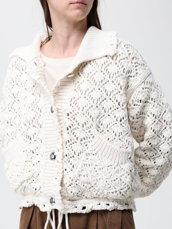 26SS 블루마린 스웨터 P622B110A N0103 White - BLUMARINE