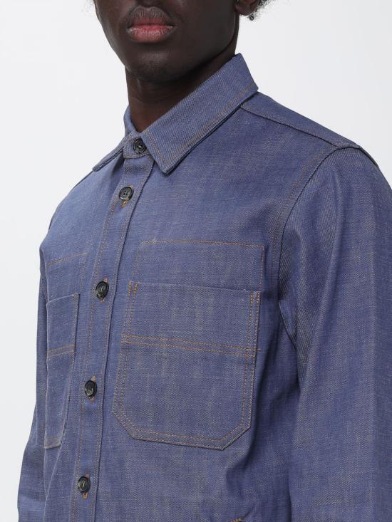 26SS 아페쎄 긴팔 셔츠 COHLXM32027 IAA Blue - A.P.C.