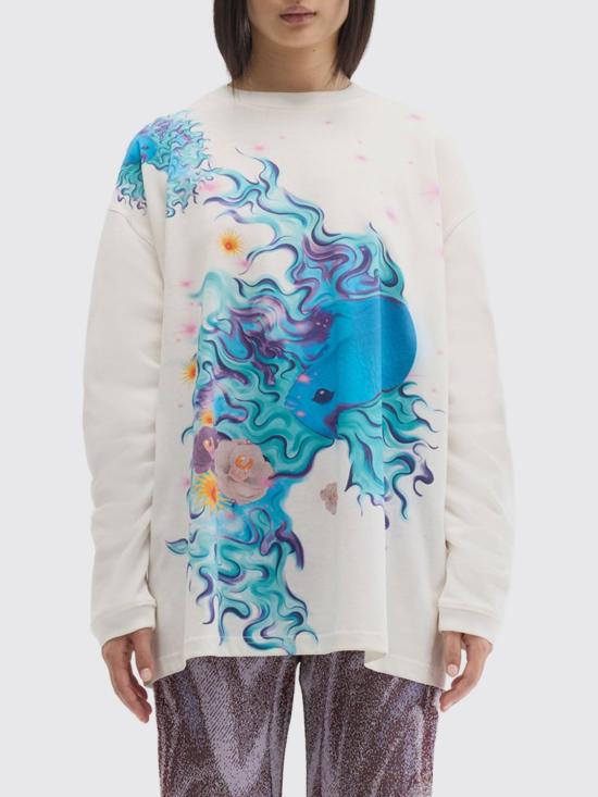 26SS 마카파니 긴팔 티셔츠 25EM2M0F0826340S1K1 White