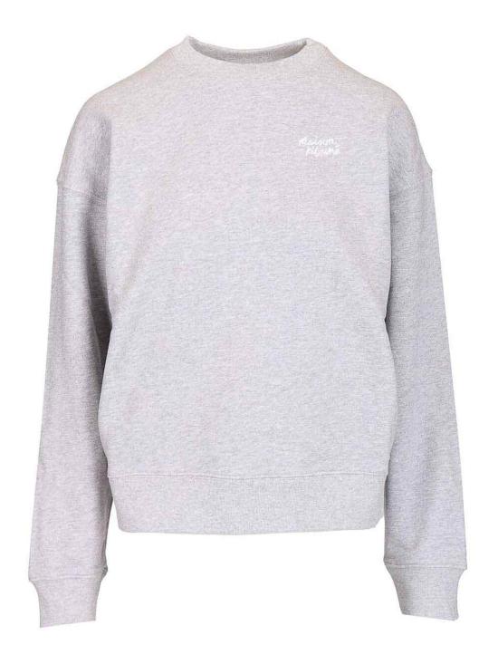  메종키츠네 긴팔 티셔츠 PW00314KM03410357 LIGHT GREY MELANGE WHITE DOM