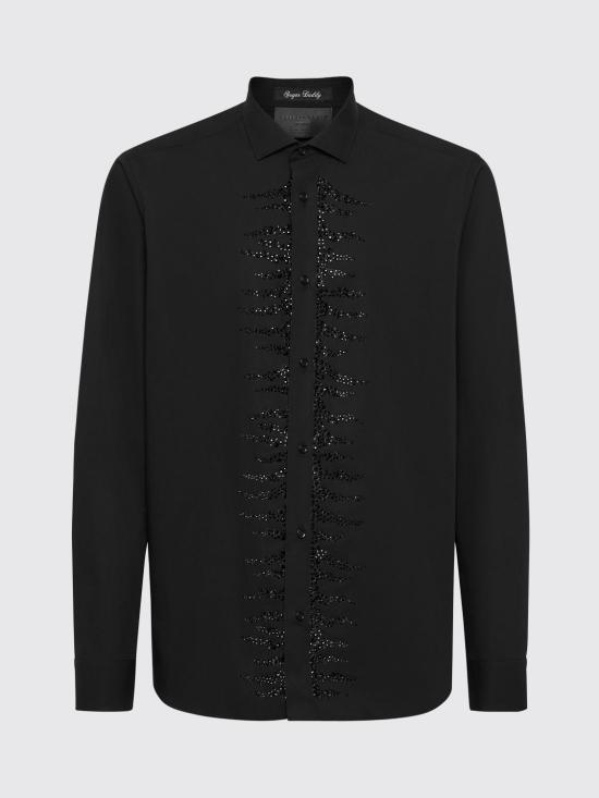 26SS 필립 플레인 긴팔 셔츠 FADCMRP2205PTE003N 02 Black - PHILIPP PLEIN