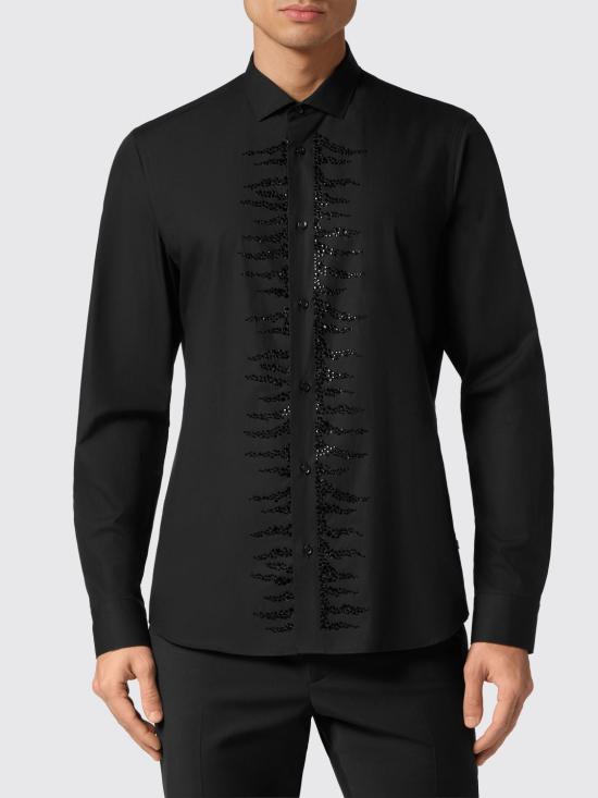 26SS 필립 플레인 긴팔 셔츠 FADCMRP2205PTE003N 02 Black