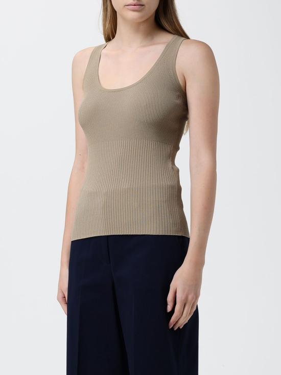 26SS 막스마라 기로 비스코스 탱크 탑 2611361032600 010 Sage - MAX MARA