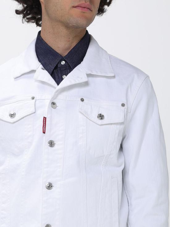 26SS 디스퀘어드2 자켓 S74AM1673S39781 100 White - DSQUARED2