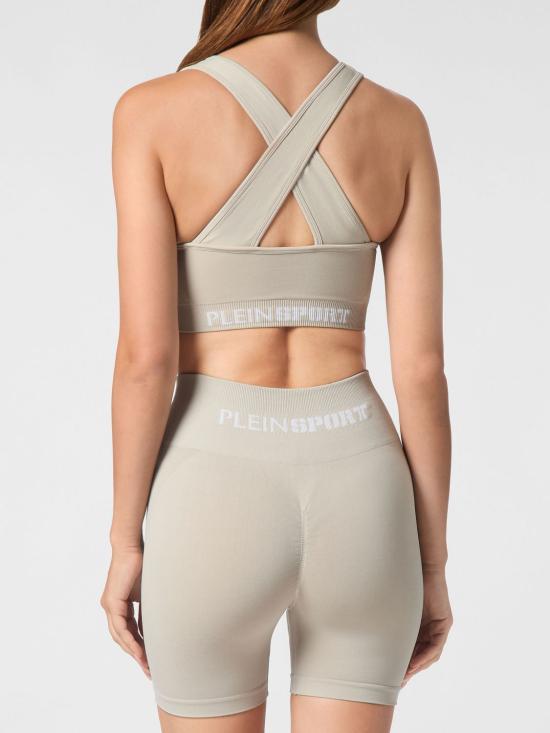 26SS 플레인스포츠 트레이닝 티셔츠 SAECWJU0081STE003N 72 Grey - PLEIN SPORT