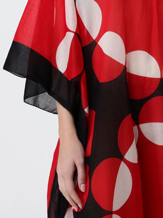 26SS 드리스 반 노튼 롱 원피스 2610107233058 979 Red - DRIES VAN NOTEN