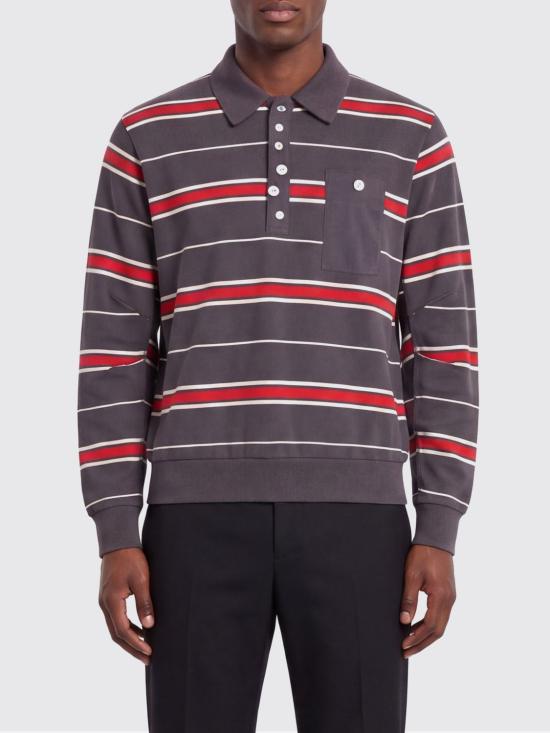 26SS 언더커버 폴로 티셔츠 UC1F48042 GRAYBORDER Grey