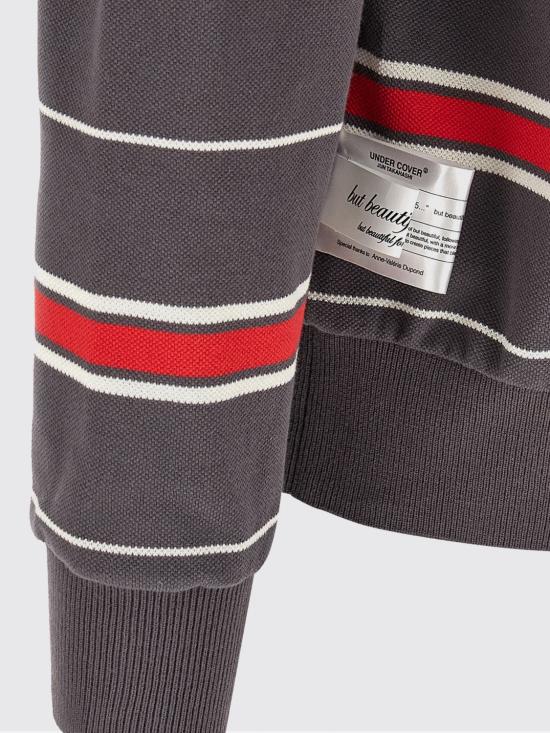 26SS 언더커버 폴로 티셔츠 UC1F48042 GRAYBORDER Grey - UNDERCOVER