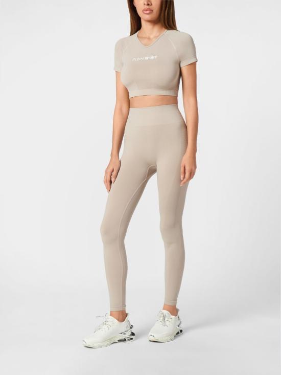 26SS 플레인스포츠 트레이닝 티셔츠 SAECWTK3566STE003N 72 Grey - PLEIN SPORT
