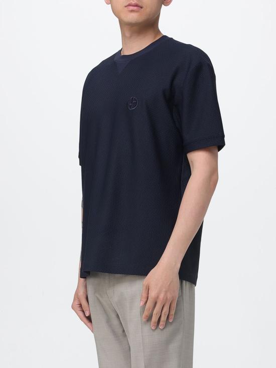 26SS 조르지오 아르마니 반팔 티셔츠 GM003035TE10045 UB109 Black - GIORGIO ARMANI