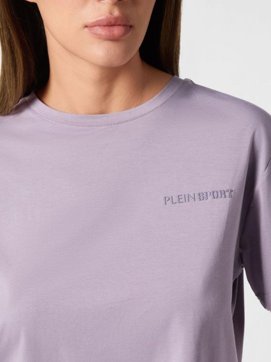 26SS 플레인스포츠 반팔 티셔츠 SAECWTK3560STE001N 73 Violet - PLEIN SPORT