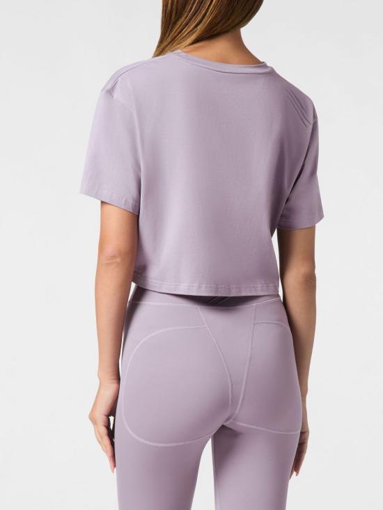 26SS 플레인스포츠 반팔 티셔츠 SAECWTK3560STE001N 73 Violet - PLEIN SPORT
