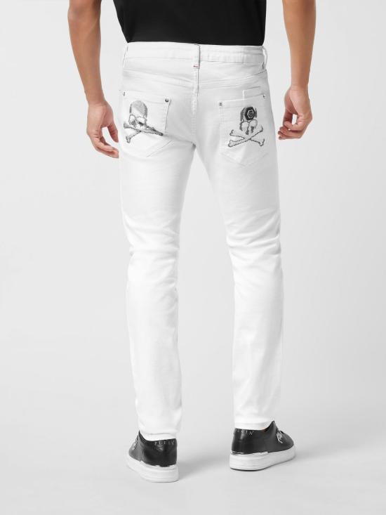 26SS 필립 플레인 데님 팬츠 PAECMDT4057PDE004N 01SO White - PHILIPP PLEIN