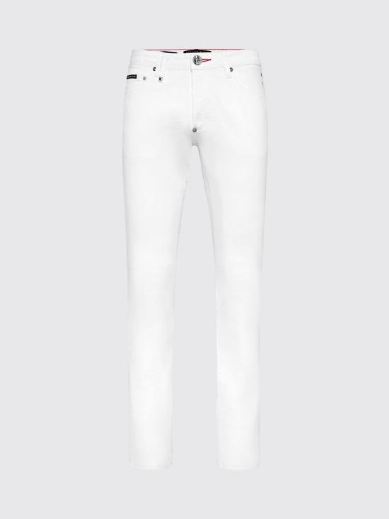 26SS 필립 플레인 데님 팬츠 PAECMDT4057PDE004N 01SO White - PHILIPP PLEIN