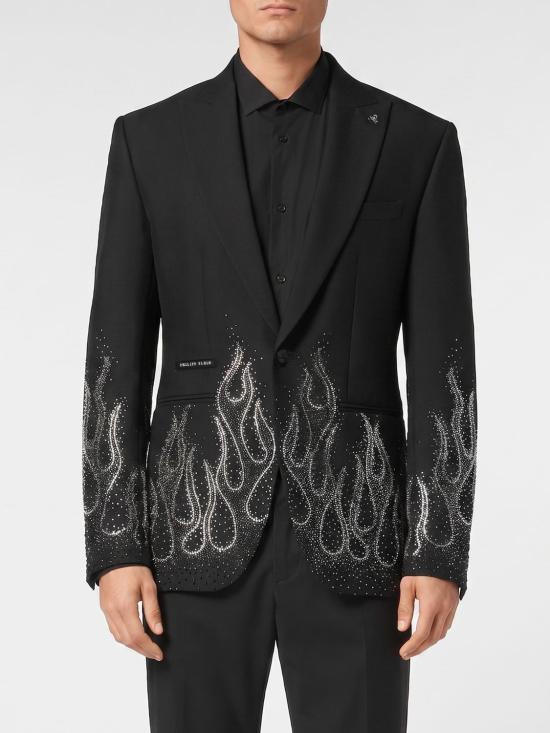26SS 필립 플레인 수트 자켓 SAECMRF1925PTE006N 02 Black