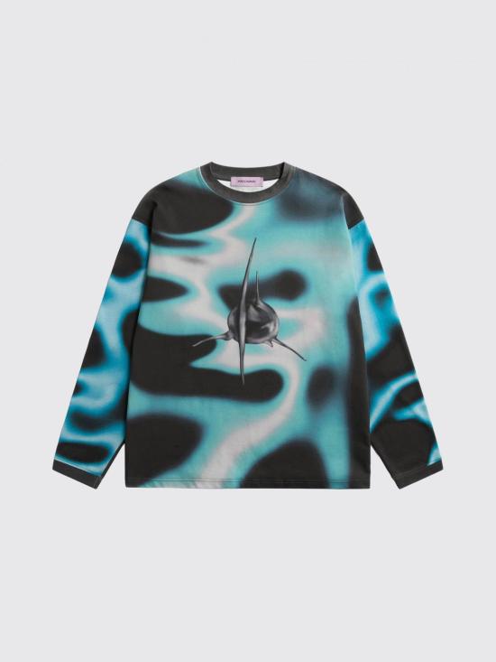 26SS 마카파니 긴팔 티셔츠 M26E1ACJR001UN00900 Blue - MACCAPANI