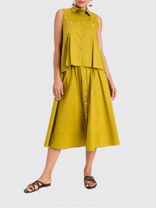 26SS 트윈셋 롱 스커트 261TT2235 12117 Forest Green - TWINSET